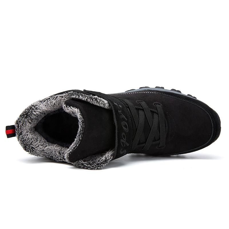 Veekindlad talvised karusnahaga meeste saapad Soe lumi Naiste saapad Meeste vabaajajalatsid Tossud Kõrge ülaosaga kummist poolsaapad pluss suurus