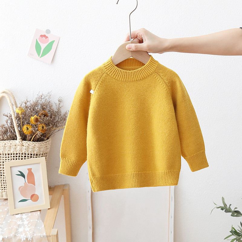 Παιδικό μασίφ πουλόβερ Casual Thicken Boy Girl Μαλακό μάλλινο ρούχα για παιδιά Φθινοπωρινά χειμερινά πουλόβερ Top 2-6 ετών