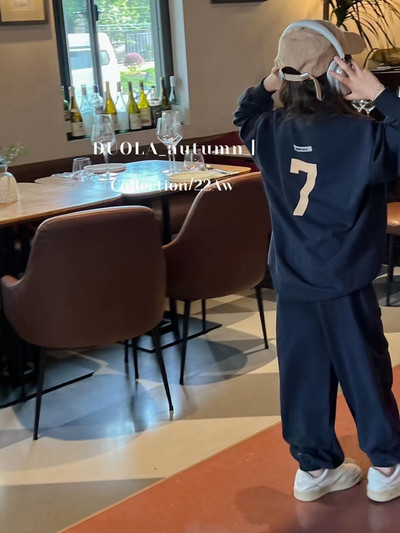 Jarná jesenná dievčenská bavlnená mikina s abecedou + tepláky, školská tepláková súprava, detský outfit na bežecké tréningy, študentské cvičebné súpravy 3-14 rokov