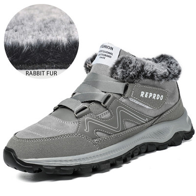 Férfi csizmák kiváló minőségű téli szőrme melegen tartása boka hócsizma Férfi téli gumi munkacsizma férfi tornacipő téli botas