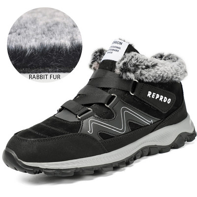 Férfi csizmák kiváló minőségű téli szőrme melegen tartása boka hócsizma Férfi téli gumi munkacsizma férfi tornacipő téli botas