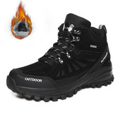 Cizme din bumbac pentru bărbați, toamnă iarnă, noi, în aer liber, cu vârf înalt, alpinism cu zăpadă, cu catifea, caldă, turism, sport, pantofi casual, alergare