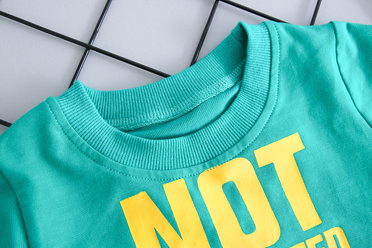 Toamnă Băiat Scrisoare Seturi Casual Tricou cu mânecă lungă + pantaloni 2 piese Costum Baiet Haine bebelusi