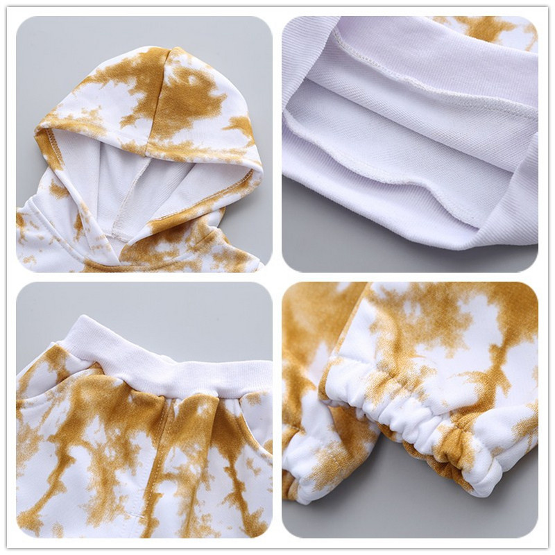 Haine pentru copii de primăvară toamnă Costum cu glugă cu mânecă lungă pentru băieți Haine casual+pantaloni Seturi 2 piese