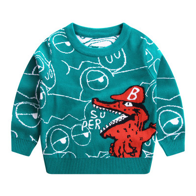 Iarnă cu mânecă lungă pentru copii pulover moda băieți tricotat pulovere model crocodil haine sport pentru copii pulovere băieți