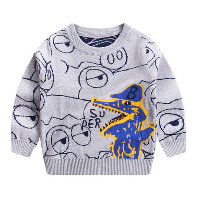 Iarnă cu mânecă lungă pentru copii pulover moda băieți tricotat pulovere model crocodil haine sport pentru copii pulovere băieți