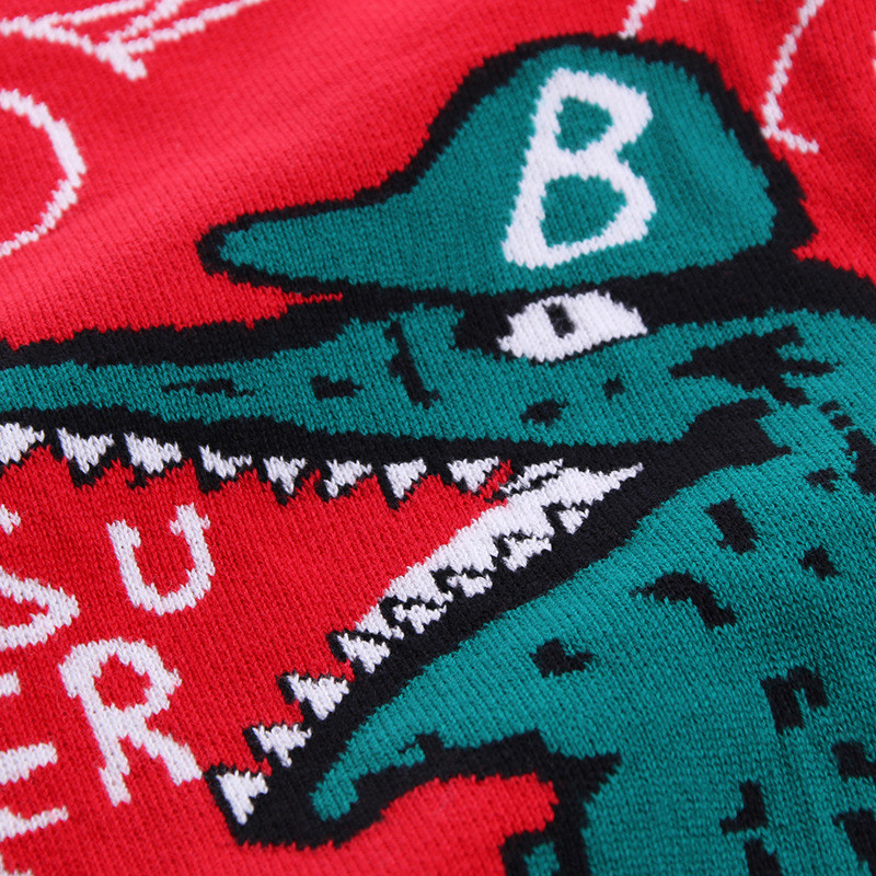 Iarnă cu mânecă lungă pentru copii pulover moda băieți tricotat pulovere model crocodil haine sport pentru copii pulovere băieți