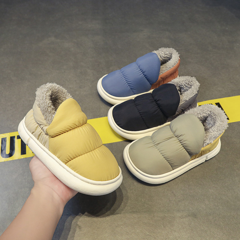 Cizme de iarnă calde de pluș pentru bărbați, femei, cizme casual plate, în aer liber, pentru bărbați, confort, pantofi de iarnă, impermeabili, pentru părinți-copil.