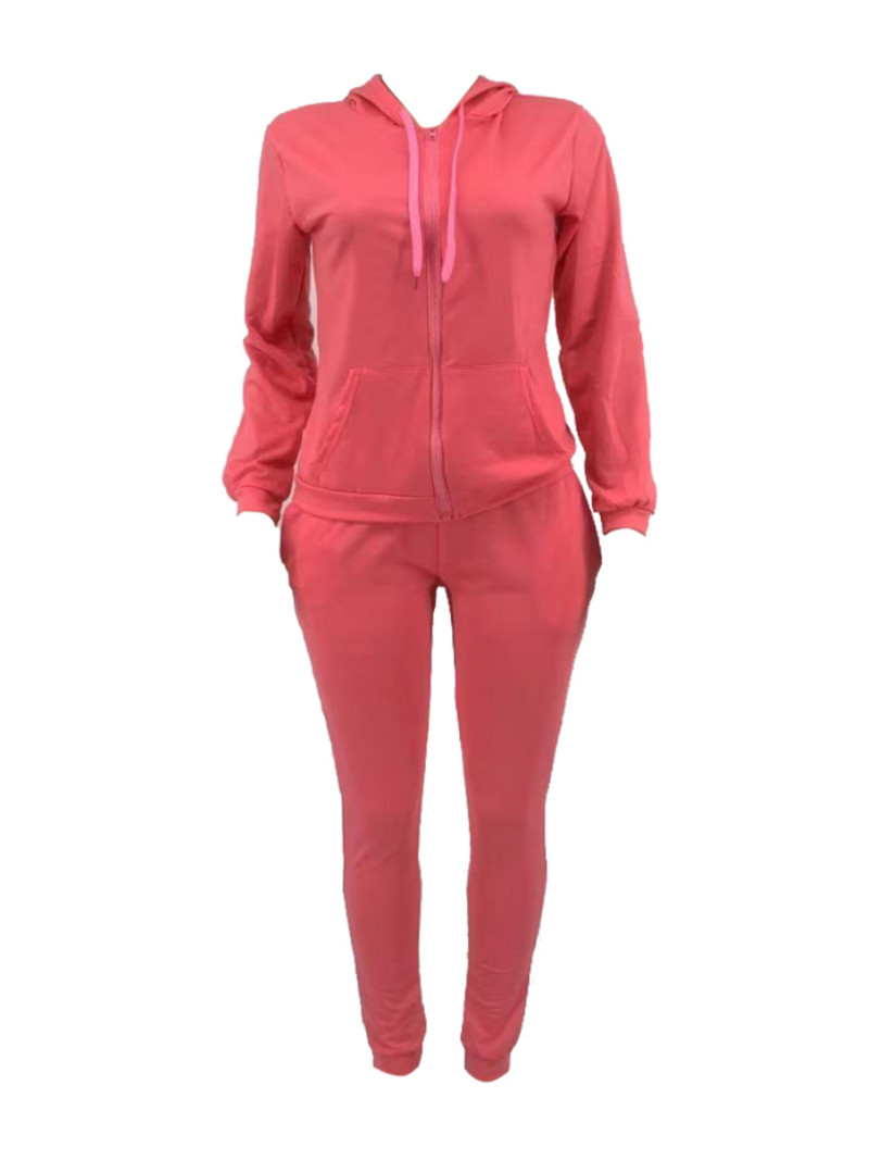 LW Plus Size naiste dressipluus kapuutsiga kraega dressikomplekt sügisene pikkade varrukatega spordiülikond kaheosaline naisteriided