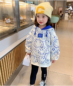 Primavara Toamna Scoala Copii Bumbac Smile Face Hanorac Fete Pulover Jumper Tinuta Copii Hanorac Topuri Trening Student 1-12 Ani