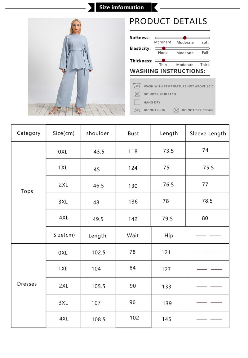 JHBeute New Fashion Albastru Costum Lung Femei In Toamna Camasi supradimensionate si pantaloni lati cu talie inalta Tinute pentru femei