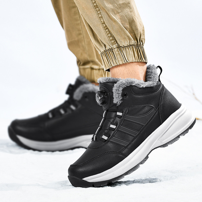 2023. aasta talvised nahast saapad Meeste jalanõud Veekindlad saapad Meeste plüüsis Hoia soojas Tossud Mees Õues Pahkluu Lumesaapad Vabaajajalatsid