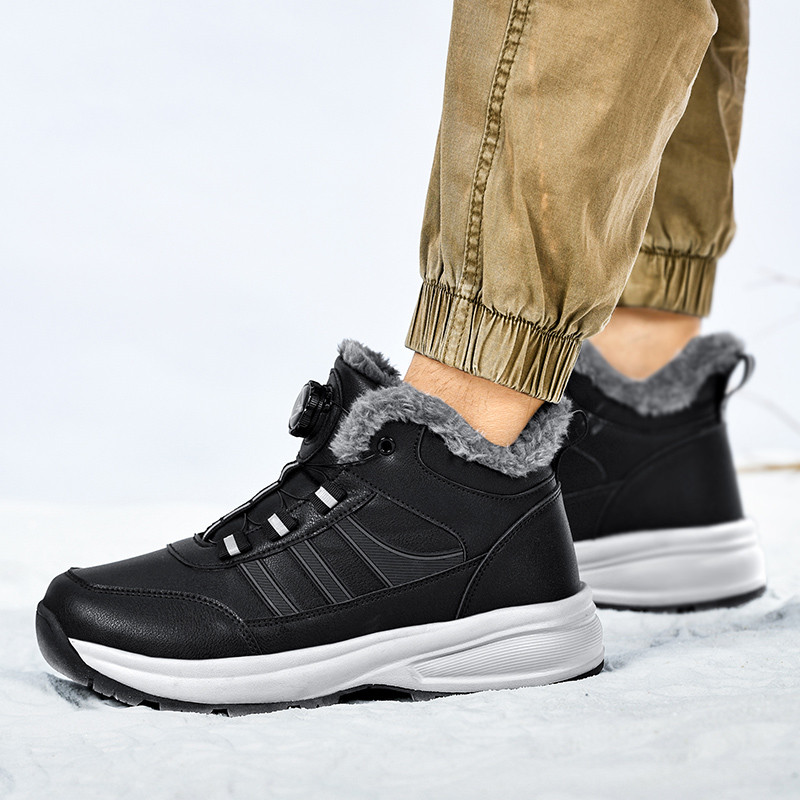 2023. aasta talvised nahast saapad Meeste jalanõud Veekindlad saapad Meeste plüüsis Hoia soojas Tossud Mees Õues Pahkluu Lumesaapad Vabaajajalatsid