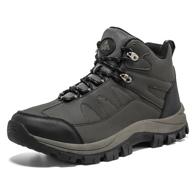 Klassikalised meeste poolsaapad, välitingimustes kulumiskindlad matkajalatsid Nahast meeste saapad, mugavad kõndimistossud meestele taktikalised kingad