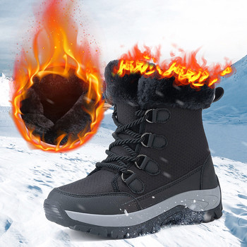 Νέες ανδρικές κλασικές μπότες χιονιού Χειμερινά ζεστά παπούτσια για ζευγάρια Χειροποίητα παπούτσια πλατφόρμας Γυναικείες μπότες Ankle Botas De Mujer Μποτάκια μεγάλου μεγέθους