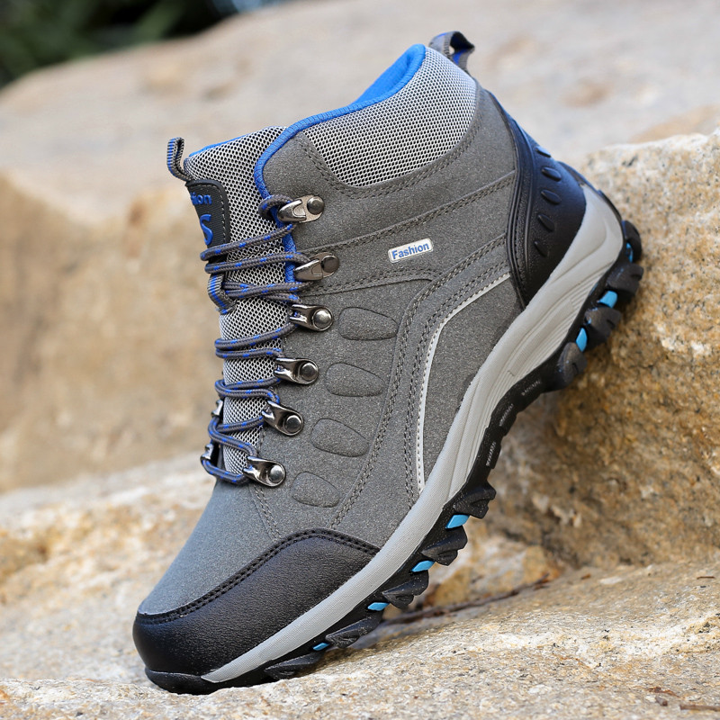 2023 Cizme noi pentru bărbați, alpinism în aer liber, pantofi respirabili pentru bărbați, cizme de lucru, cizme de drumeție pentru bărbați, pantofi de antrenament anti-alunecare.
