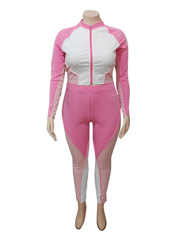 Suures suuruses naiste spordidress, naiste kaheosaline komplekt pikkade varrukatega fitnessi joped ja püksid talvekomplektid terved 3xl 4xl 5xl 6xl