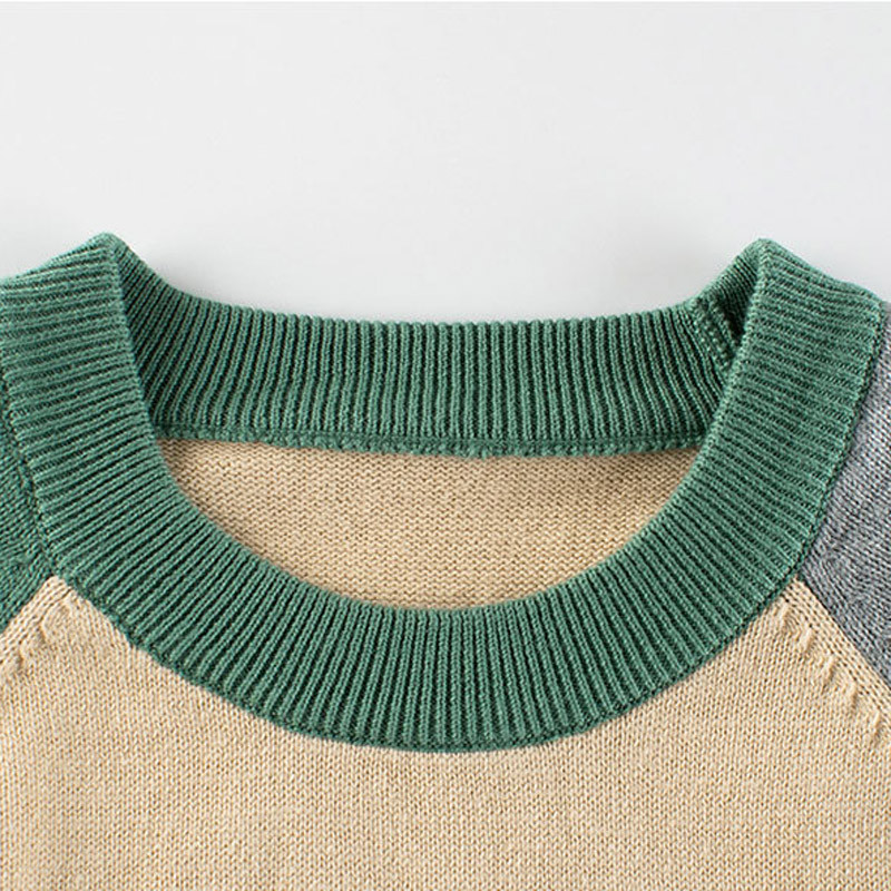 2023. aasta kevad-sügis Laste kampsunid, poisid, tüdrukud, kootud džemprid, pikkade varrukatega lapitööd, lasteriided