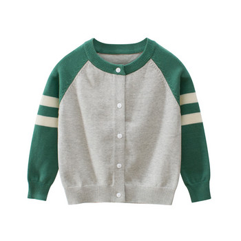 Παιδικά ρούχα 2023 Φθινοπωρινά χειμωνιάτικα Ρούχα για αγόρια κορίτσια Casual ριγέ μακρυμάνικα μπουφάν Παλτό Παιδικά πλεκτά πουλόβερ