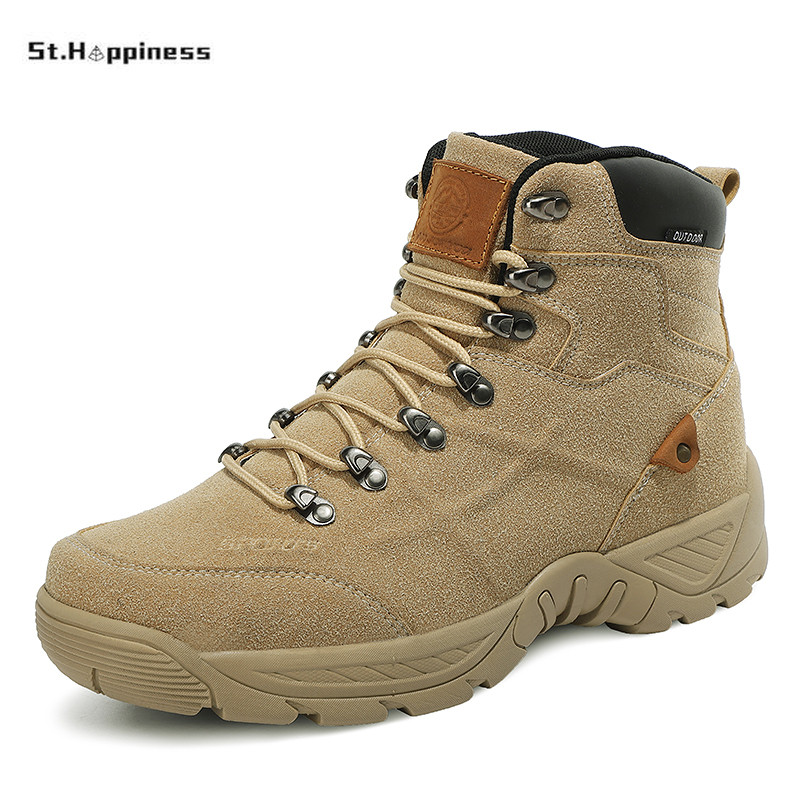 Meeste taktikalised saapad Armeesaapad Meeste sõjalised kõrbes ronimisjalatsid Veekindlad töökaitsejalatsid pahkluu Meeste välissaapad