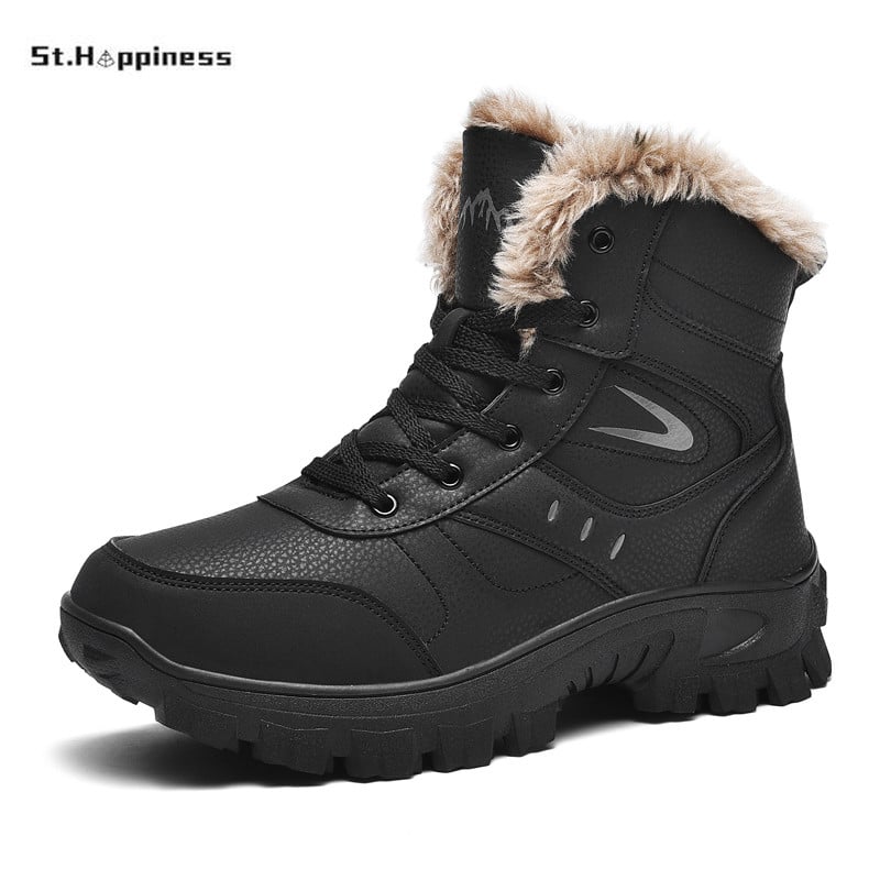 Uued Talvised Kõrged Meeste Lumesaapad Õues Veekindlad Meeste Saapad Meeste Karusnaha Paks Palus Soe Meeste Saapad Meeste Poolsaapad Suur Suur