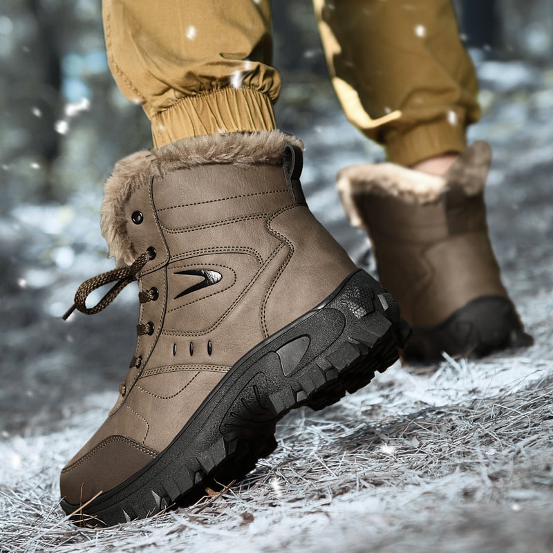 Uued Talvised Kõrged Meeste Lumesaapad Õues Veekindlad Meeste Saapad Meeste Karusnaha Paks Palus Soe Meeste Saapad Meeste Poolsaapad Suur Suur
