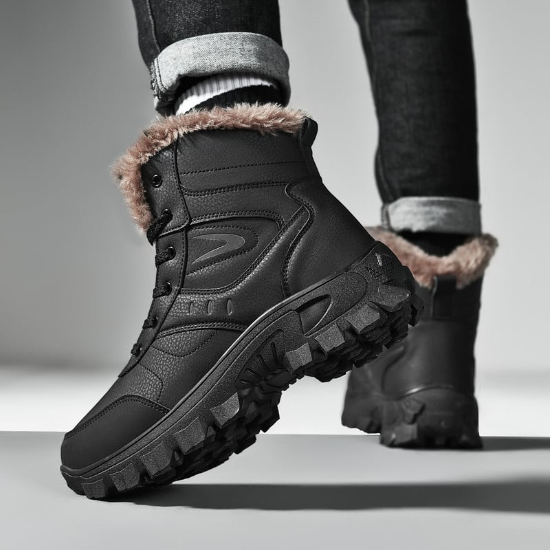Uued Talvised Kõrged Meeste Lumesaapad Õues Veekindlad Meeste Saapad Meeste Karusnaha Paks Palus Soe Meeste Saapad Meeste Poolsaapad Suur Suur