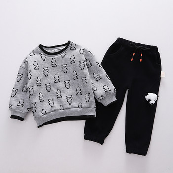 Παιδικά σετ ρούχων για βρεφικά κορίτσια αγόρια Κινούμενα σχέδια Panda T Shirt Παντελόνι 2 τμχ Κοστούμι Παιδικά Αθλητικά Φθινοπωρινά Βρεφικά ρούχα