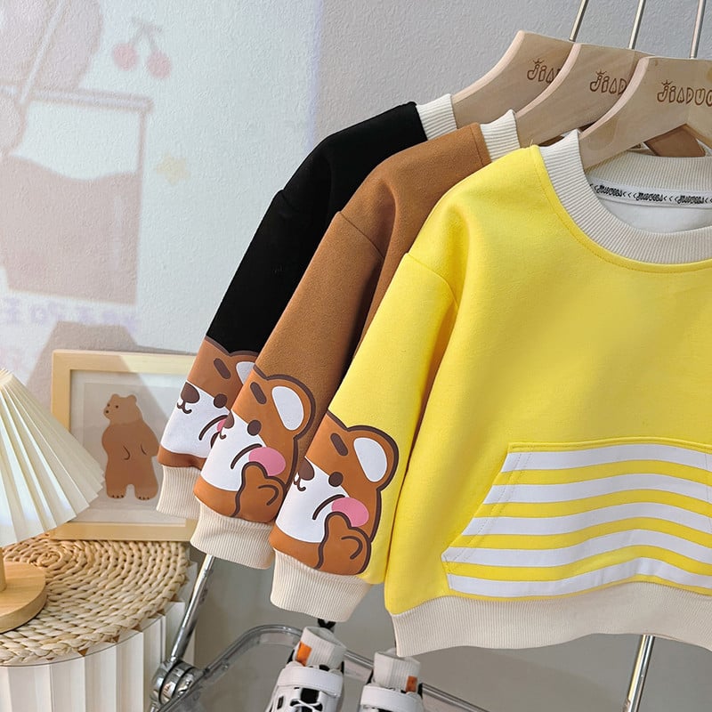 Σετ παιδικά αθλητικά ρούχα για νήπια κοριτσίστικα Φούτερ Τζιν 2 τμχ Κοστούμι κινούμενα σχέδια Παιδικά ρούχα Αγόρια Αθλητικές φόρμες για βρέφη