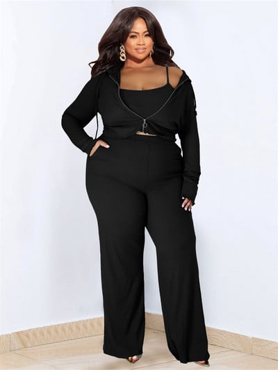 Wmstar Plus Size 2-osaline komplekt Naiste rõivad pikkade varrukatega topid Vesti ja pükste komplektid Retuusid Sobiv komplekt Hulgimüük Dropshopping