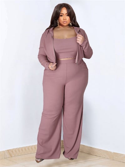 Wmstar Plus Size 2-osaline komplekt Naiste rõivad pikkade varrukatega topid Vesti ja pükste komplektid Retuusid Sobiv komplekt Hulgimüük Dropshopping