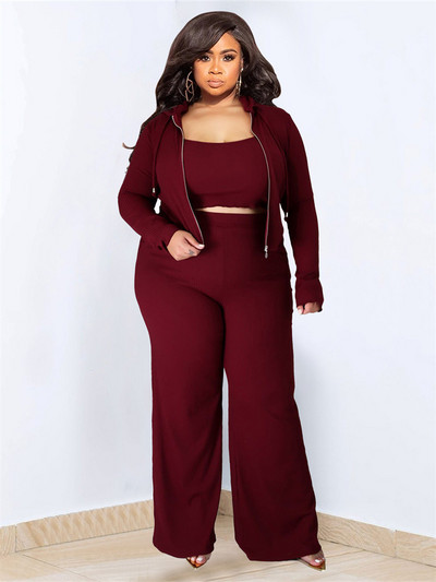 Wmstar Plus Size 2-osaline komplekt Naiste rõivad pikkade varrukatega topid Vesti ja pükste komplektid Retuusid Sobiv komplekt Hulgimüük Dropshopping