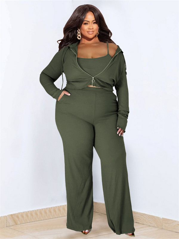 Wmstar Plus Size 2-osaline komplekt Naiste rõivad pikkade varrukatega topid Vesti ja pükste komplektid Retuusid Sobiv komplekt Hulgimüük Dropshopping