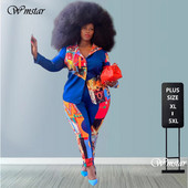 Odjeća velikih veličina XL-4XL Dvodijelni komplet Ženska jakna s printom Košulja Hlače Odjevni predmeti Uredske dame Jesen Zima Veleprodaja Dropshipping