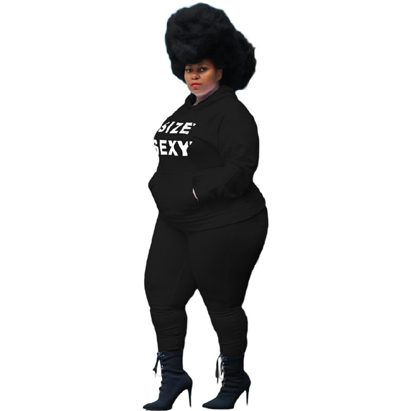 Suures suuruses dressiülikond, 2-osaline komplekt, naiste kärbitud taskud, ülemised dressipüksid, kiri, vabaaja keharõivad, hulgikaubandus