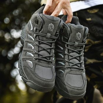 Нови мъжки висококачествени маркови военни кожени ботуши Special Force Tactical Desert Combat Мъжки ботуши Външни обувки Ботуши