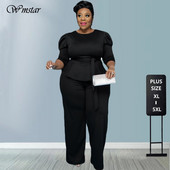 Set Două Piese Femei Seturi Dimensiuni Plus 5xl Toamna Moda Solid Guler Rotund Jumătate Mâneci Birou Ținute Doamnă Vânzări cu ridicata Dropshipping