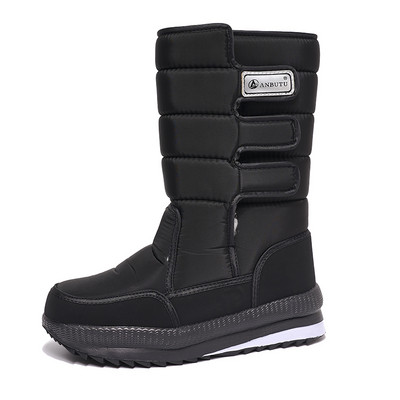 Cizme de iarnă pentru bărbați cu platformă Cizme de zăpadă pentru bărbați, calde, groase, din pluș, impermeabile, pentru pescuit în aer liber, cizme de lucru Plus mărimea 36-47