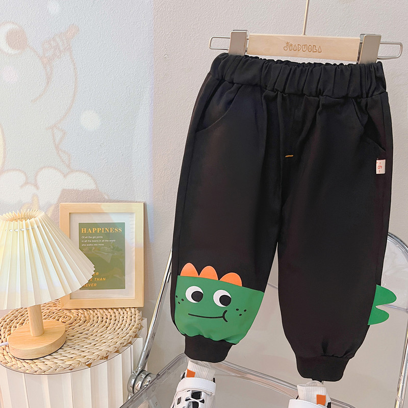 Poiste rõivakomplektid Sügisene laste dressiülikond Beebi Multifilmid Dinosauruste kampsun Teksad Lapsed Spordirõivad Imikuriided Komplektid