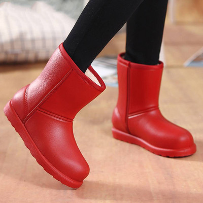 Γυναικείες μπότες χιονιού Γυναικείες ζεστές βελούδινες μπότες αδιάβροχες αντιολισθητικές γυναικείες κοντές μπότες Ελαφρύ χειμωνιάτικο λούτρινο casual παπούτσια