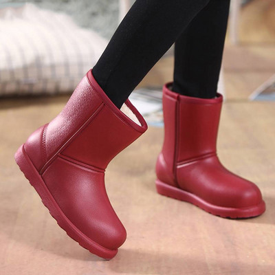 Γυναικείες μπότες χιονιού Γυναικείες ζεστές βελούδινες μπότες αδιάβροχες αντιολισθητικές γυναικείες κοντές μπότες Ελαφρύ χειμωνιάτικο λούτρινο casual παπούτσια