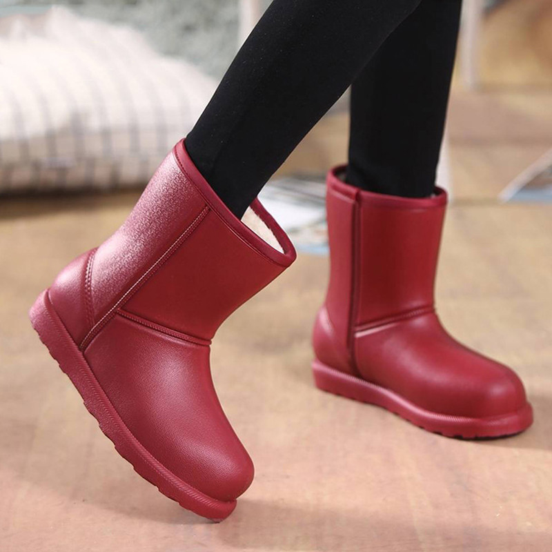 Γυναικείες μπότες χιονιού Γυναικείες ζεστές βελούδινες μπότες αδιάβροχες αντιολισθητικές γυναικείες κοντές μπότες Ελαφρύ χειμωνιάτικο λούτρινο casual παπούτσια