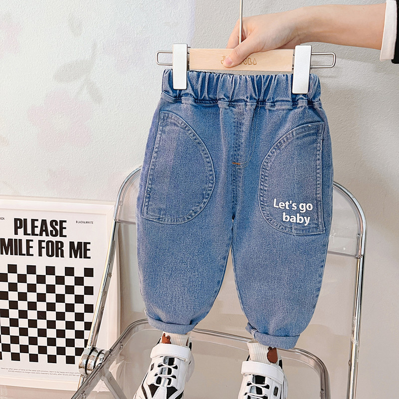 Haine pentru copii Seturi de ținute pentru fete Îmbrăcăminte băieți 2023 de primăvară pentru bebeluși nou-născuți desene animate tricou cu mânecă lungă blugi 2 buc.