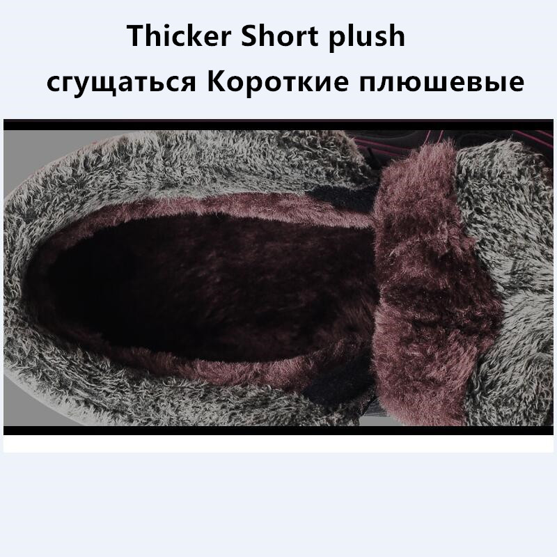 VANCAT Ανδρικές μπότες Χειμώνας με Γούνα 2019 Ζεστές μπότες χιονιού Ανδρικές χειμερινές μπότες εργασίας Παπούτσια εργασίας Ανδρικά υποδήματα Μόδα Παπούτσια από καουτσούκ 39-46