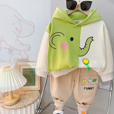 Παιδικά σετ ρούχων Βρεφικά κορίτσια Αγόρια Φούτερ με κουκούλα Παντελόνι 2 τμχ Cartoon Dinosaur Παιδικά Αθλητικά ρούχα Βρεφικά ρούχα