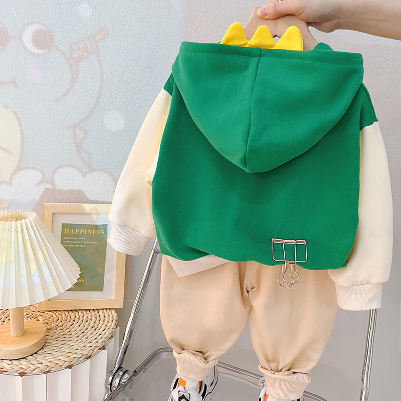 Παιδικά σετ ρούχων Βρεφικά κορίτσια Αγόρια Φούτερ με κουκούλα Παντελόνι 2 τμχ Cartoon Dinosaur Παιδικά Αθλητικά ρούχα Βρεφικά ρούχα