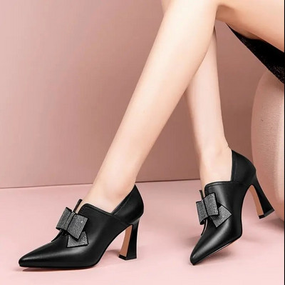 Cresfimix Botas Femininas Brand Botine scurte de toamnă din piele lacuită de înaltă calitate pentru toamnă și iarnă Cizme drăguțe pentru femei A799