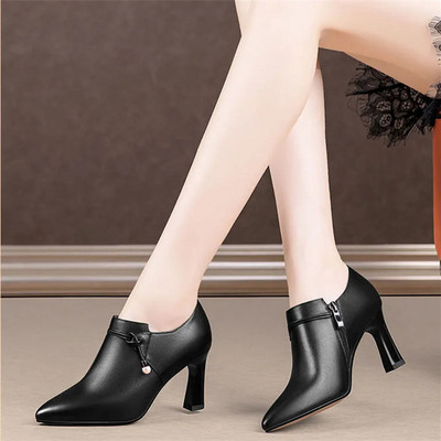 Cresfimix Botas Femininas Brand Botine scurte de toamnă din piele lacuită de înaltă calitate pentru toamnă și iarnă Cizme drăguțe pentru femei A799