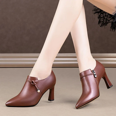 Cresfimix Botas Femininas Brand Botine scurte de toamnă din piele lacuită de înaltă calitate pentru toamnă și iarnă Cizme drăguțe pentru femei A799