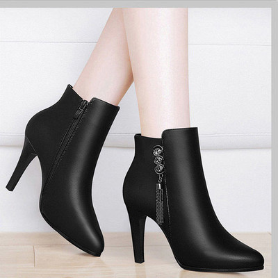 Cresfimix Botas Femininas Brand Botine scurte de toamnă din piele lacuită de înaltă calitate pentru toamnă și iarnă Cizme drăguțe pentru femei A799